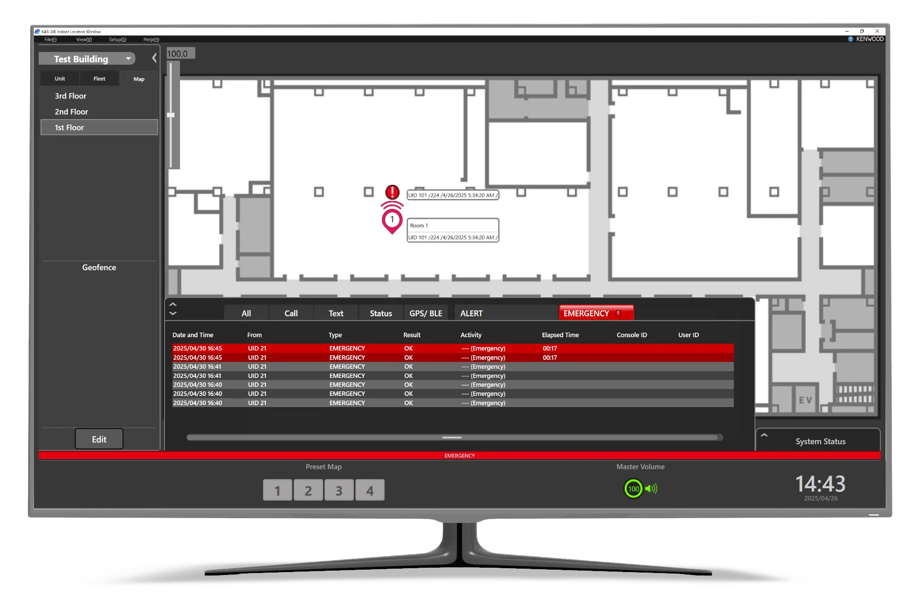 KENWOOD KAS-20E Indoor Location