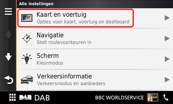 screenshot_DNX8160DABS_Kaart en voertuig
