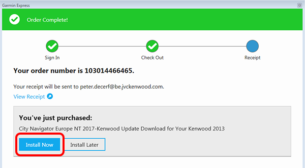 screenshot_GarminExpress_DNX7230DAB_aankoop_afgerond