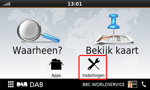screenshot_DNX8160DABS_selecteer instellingen