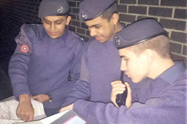 78 Wembley Squadron using radios