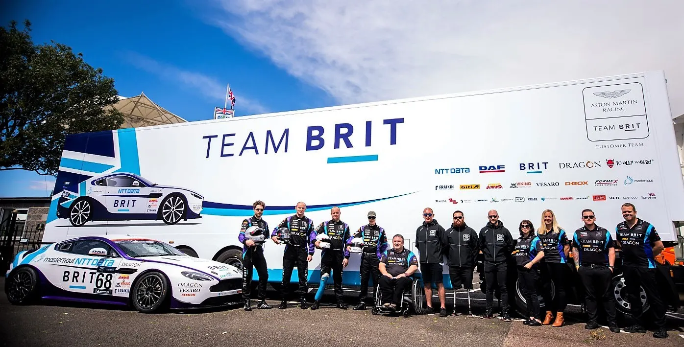 Team BRIT van and team