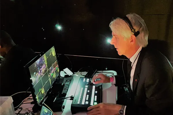 Vision mixer at Centrepoint UK Awards