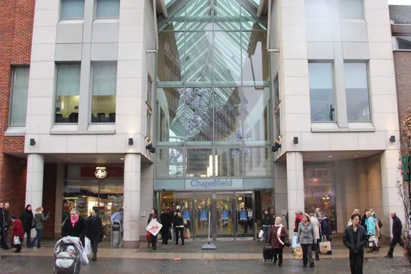 Chapefield Shopping Centre outside view