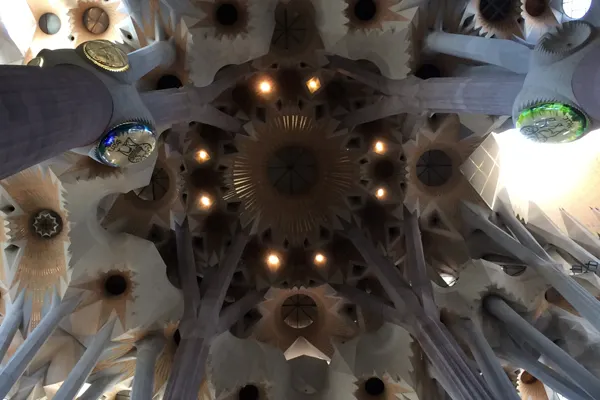 La Sagrada Familia inside above view