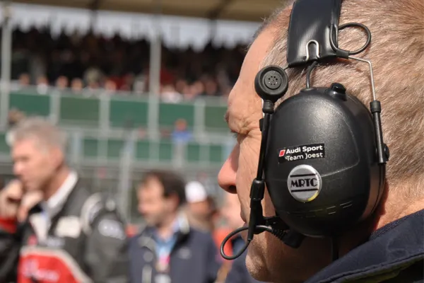 Motorsports communications digital headset