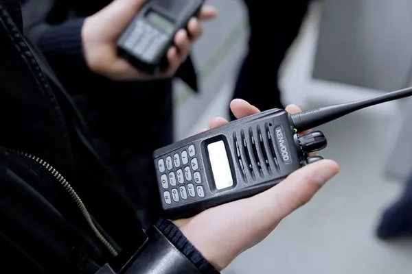 KENWOOD two-way radio at the Polish Stadium