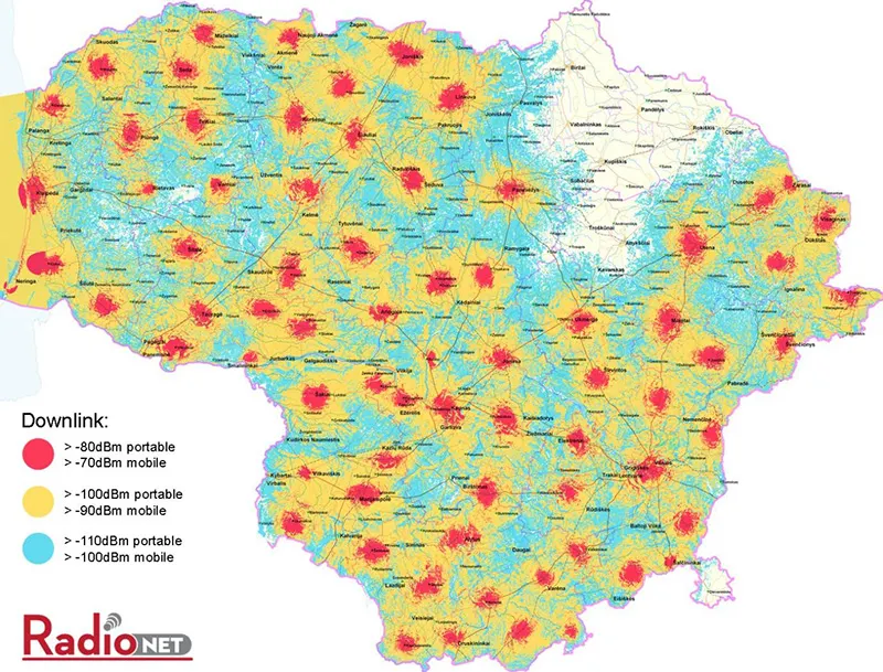 RadioNet 4th stage cover map