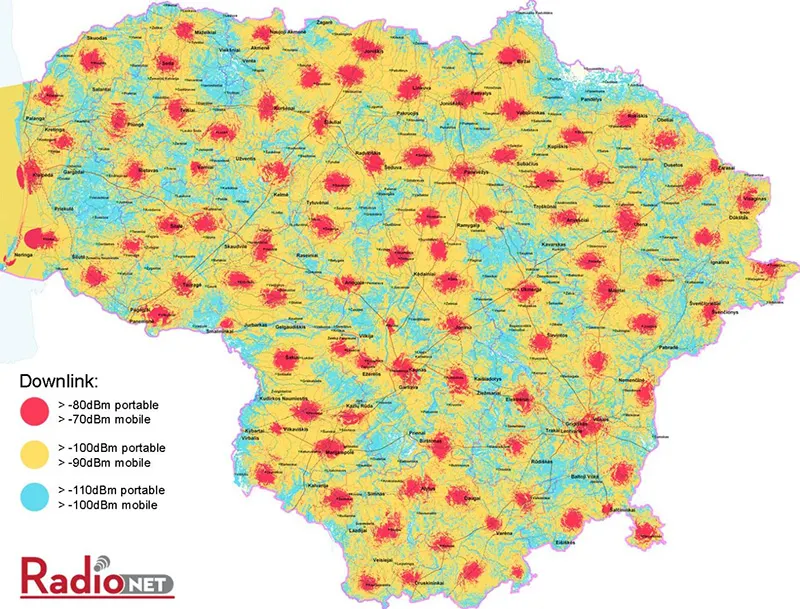 RadioNet 5th stage cover map