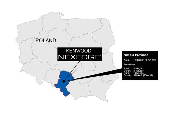 Delivering the operations critical communication capability that unites public services across the Voivodship of Silesia