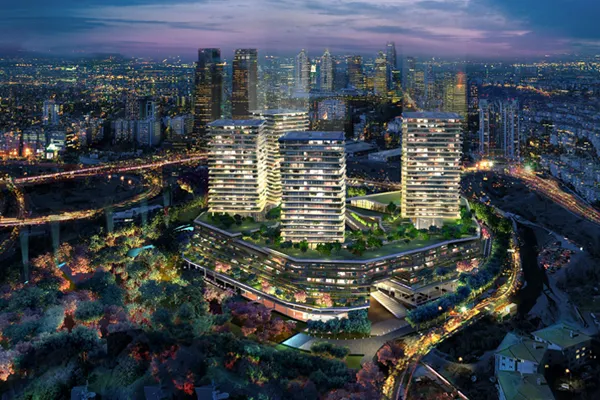 Zorlu Centre at nightime