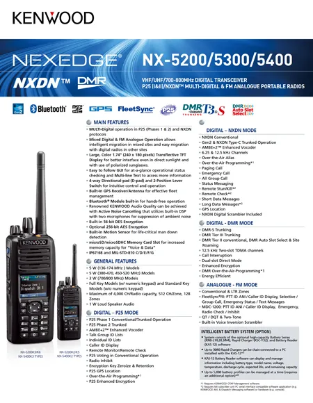 NX-5200/5300/5400 K Versions