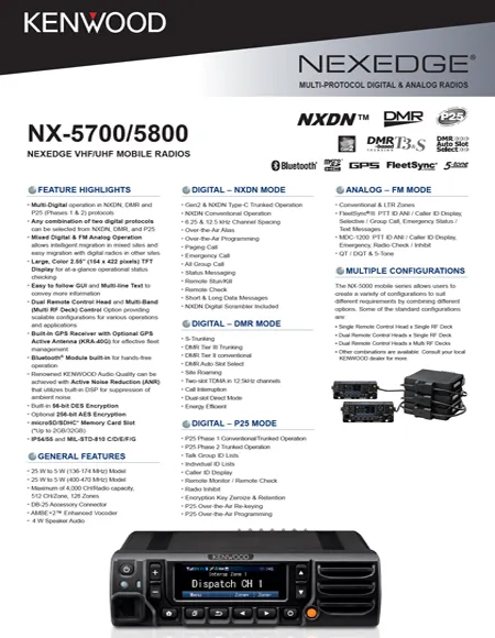 NX-5700/5800E Brochure
