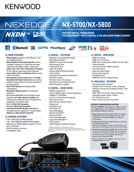 NX-5700-5800 K Version Brochure