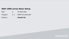 IP Multi-Site in DMR Conventional - Hands On Skills