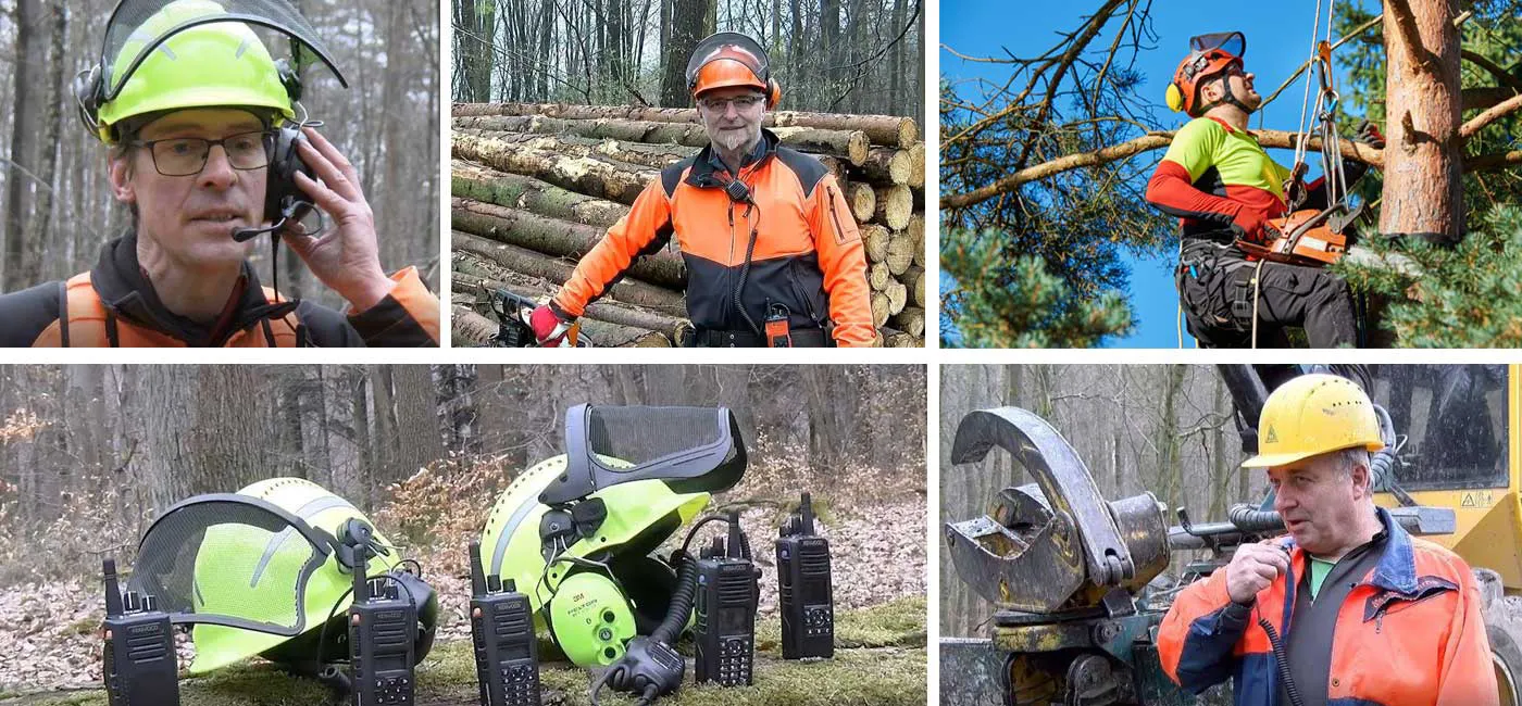 Radiocommunication technology in forestry operations