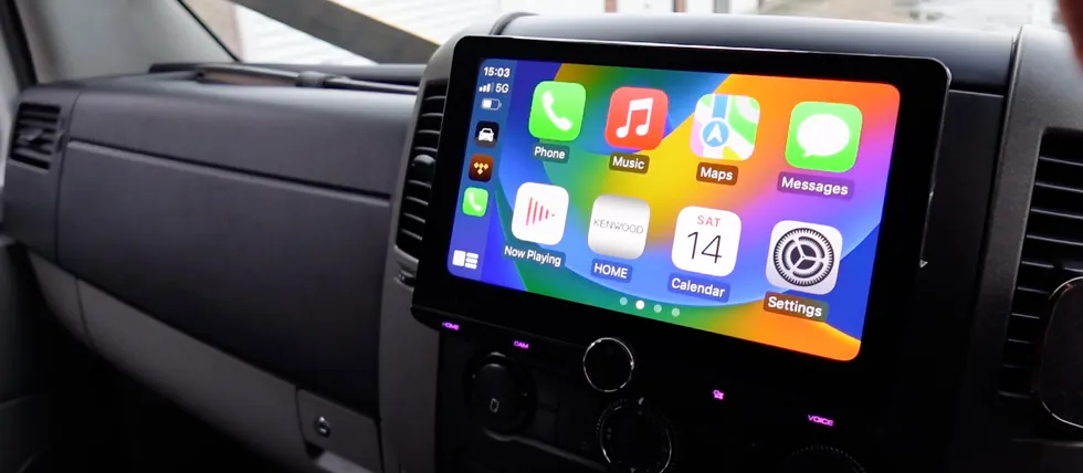 DMX9724XDSCAMPER Mercedes Sprinter install banner