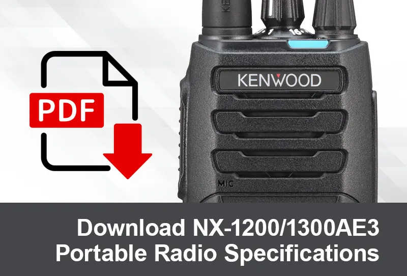 KENWOOD Comms NX-1200-1200AE3 brochure link