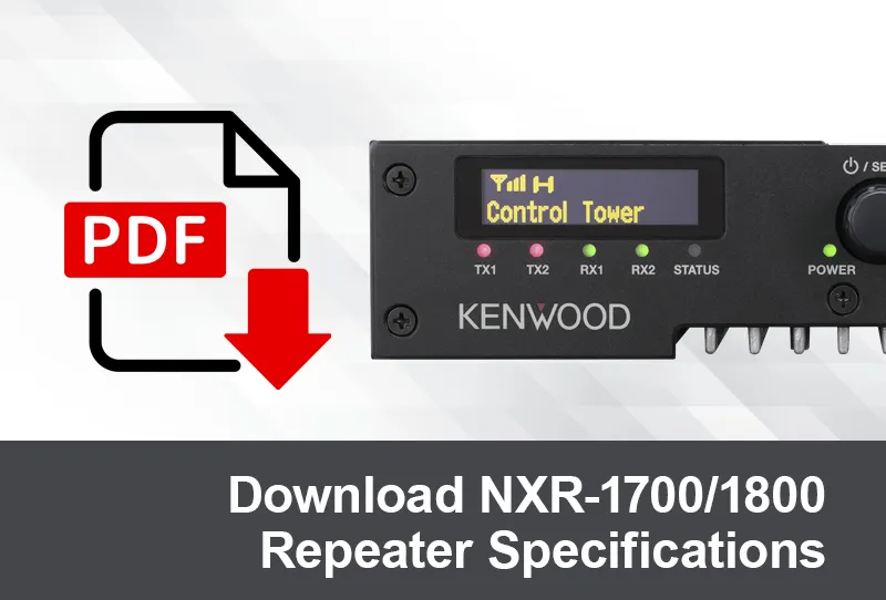 KENWOOD Communications NXR-1700/1800 brochure link
