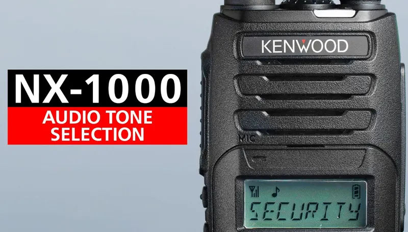 KENWOOD Comms NX-1000 Audio Tone Selection video small link