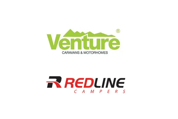 Venture Motorhomes & Caravans & Redline Campers logos