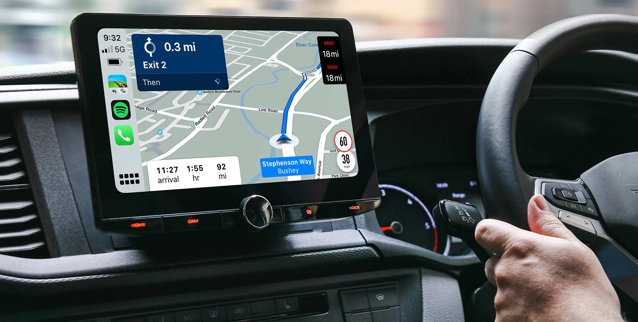 KENWOOD DMX9724XDS in VW Transporter Van