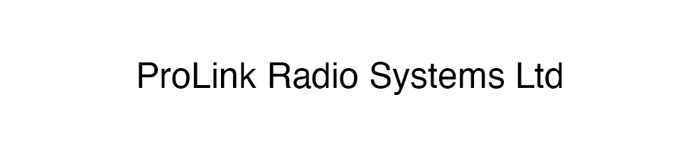 ProLink Radio Systems Ltd logo banner