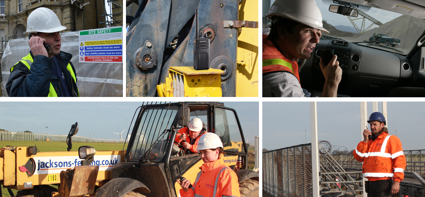 KENWOOD two-way radios in Construction Market Sector
